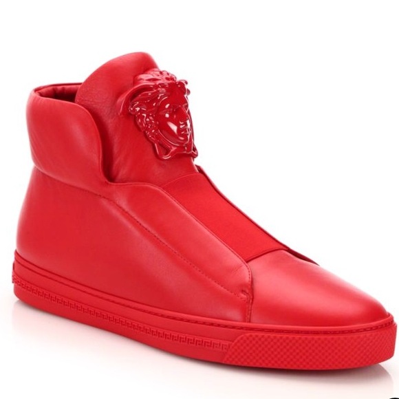 Versace Other - Versace Idol Tonal Pallazo Leather High Top